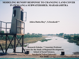 Modeling Runoff Response to Changing Land Cover in Penganga Subwatershed, Maharashtra