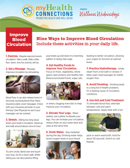 Improve Blood Circulation Circulation Include These Activities in Your Daily Life