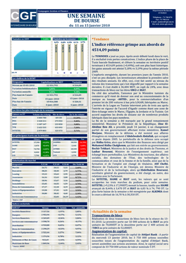 Résumé De La Semaine Du 15-01-10.Xlsx