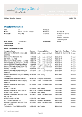 Online Company Credit Reports. Speedy, Reliable and Competitively Priced!