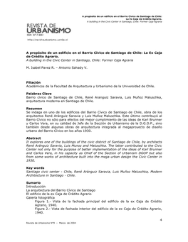 4 a Propósito De Un Edificio En El Barrio