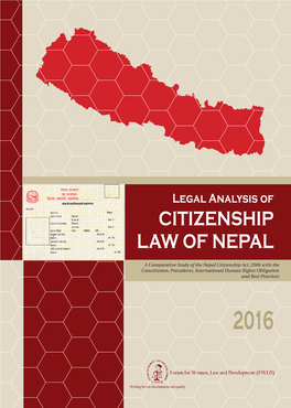 Citizenship Law of Nepal