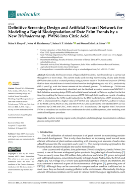 Definitive Screening Design and Artificial Neural Network For