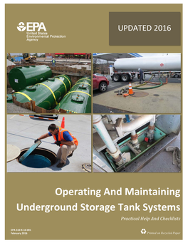 Operating and Maintaining Underground Storage Tank Systems on EPA’S Underground Storage Tank (UST) Website At