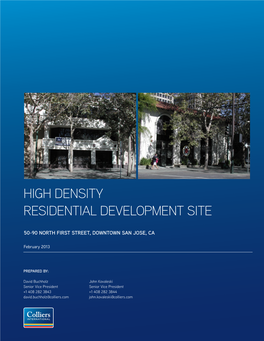 High Density Residential DEVELOPMENT SITE