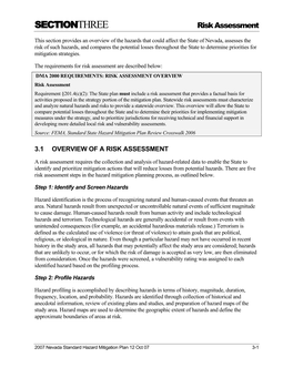 SECTIONTHREE Risk Assessment