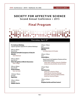 Final Program