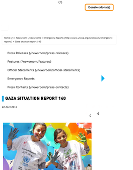 Gaza Situation Report 140