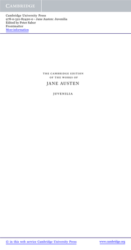 Jane Austen Juvenilia