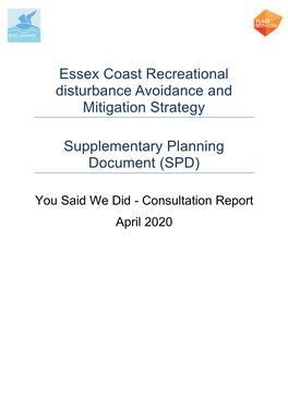Essex Coast Recreational Disturbance Avoidance and Mitigation Strategy