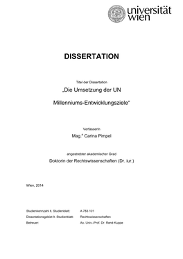 Dissertation