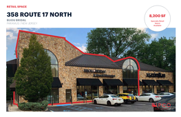 358 Route 17 North 8,200 Sf