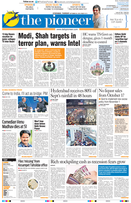Modi, Shah Targets in Terror Plan, Warns Intel