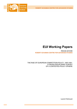 EUI Working Papers