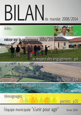 De Mandat 2008/2014 L'équipe Municipale "S'unir Pour Agir"