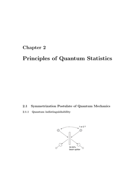 Chapter 2 Principles of Quantum Statistics