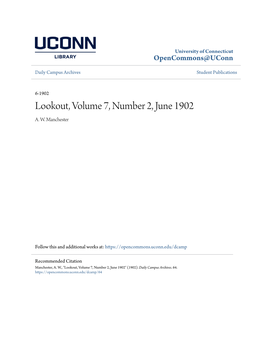 Lookout, Volume 7, Number 2, June 1902 A