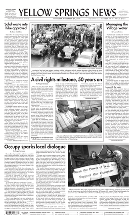 A Civil Rights Milestone, 50 Years on Occupy Sparks Local Dialogue