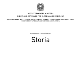 Storia Codice Domanda a B C D