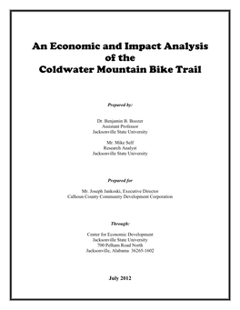 An Economic and Impact Analysis of the Coldwater Mountain Bike Trail