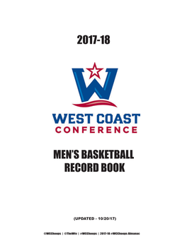 2017-18 Men's Basketball Record Book