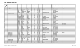 Little Somerford - Census 1891