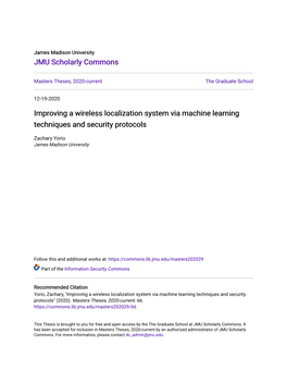 Improving a Wireless Localization System Via Machine Learning Techniques and Security Protocols