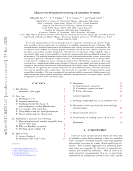 Arxiv:1912.04292V2 [Cond-Mat.Stat-Mech] 23 Jun 2020 A