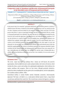 International Journal of Advanced Scientific and Technical Research