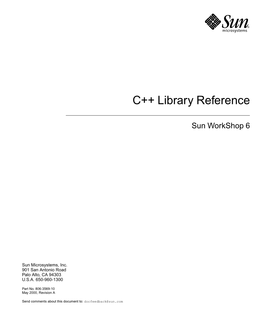 C++ Library Reference