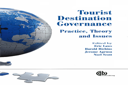 Tourist Destination Governance