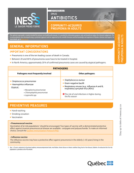 Community-Acquired Pneumonia in Adults