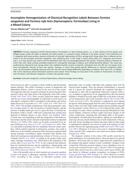 Incomplete Homogenization of Chemical Recognition Labels