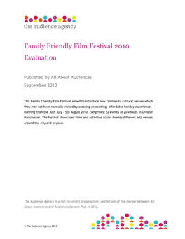 Family Friendly Film Festival 2010 Evaluation
