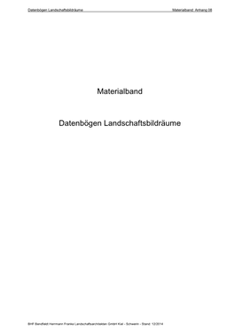 Materialband Datenbögen Landschaftsbildräume