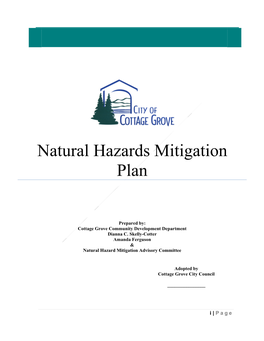 Cottage Grove Natural Hazards Mitigation Plan
