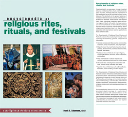 Encyclopedia of Religious Rites, Rituals, and Festivals RT1806 C00.Qxd 4/23/2004 2:13 PM Page Ii