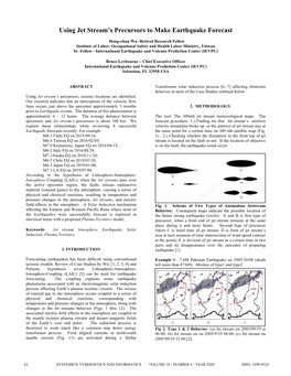 Using Jet Stream's Precursors to Make Earthquake Forecast