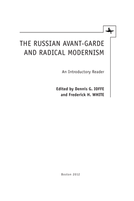 Cultural Syllabus : Russian Avant-Garde and Radical Modernism : an Introductory Reader