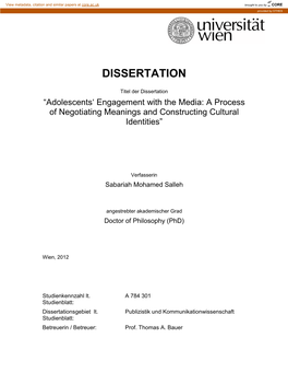 Dissertation