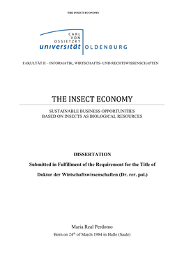 The Insect Economy