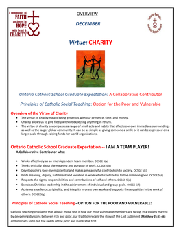 Virtue: CHARITY