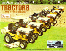 1976 Sears Tractors & Attach