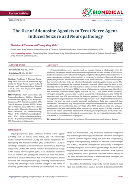 The Use of Adenosine Agonists to Treat Nerve Agent-Induced Seizure and Neuropathology