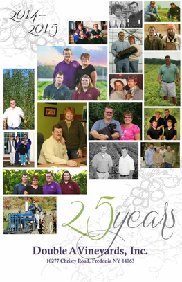 2014-2015 Double a Vineyards Catalog