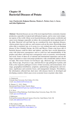 Bacterial Diseases of Potato