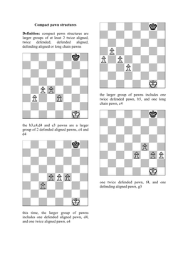 Compact Pawn Structures Definition