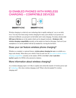 Qi Enabled Phones with Wireless Charging – Compatible Devices