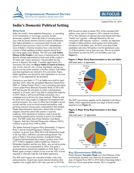 India's Domestic Political Setting