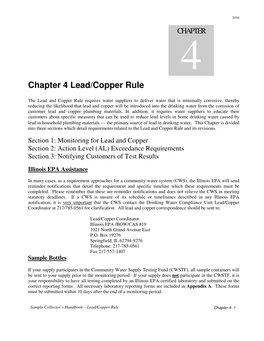 Chapter 4 Lead/Copper Rule